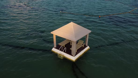 Floating Sunbeds Near to the Balinese Beach alt