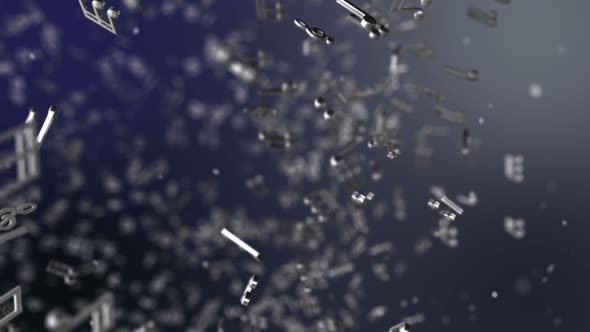 Silver Music Notes alt