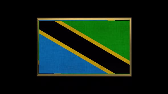 Tanzania 3D Flag alt