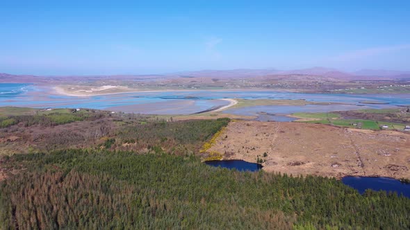 Flying From Bonny Glen Towards Ballyiriston in County Donegal - Ireland alt