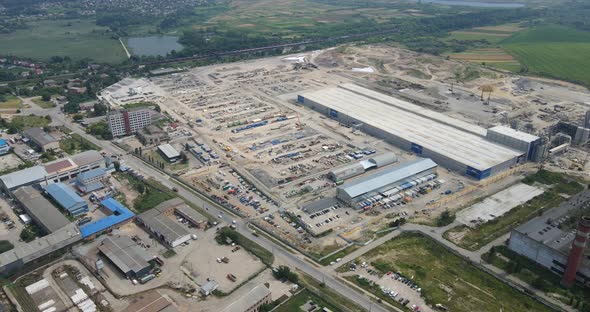 The Plant Is A Giant For Fuel Production In Ukraine. Territory Of Large Industrial Production alt