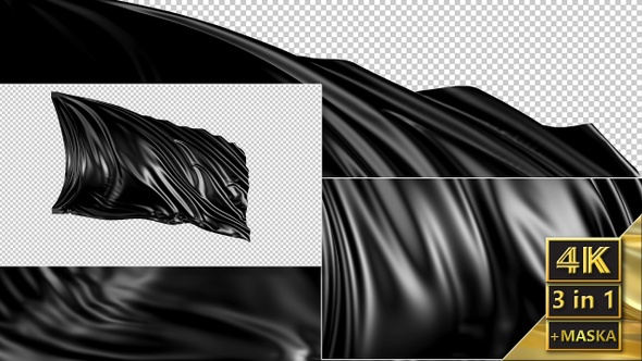 Black Fabric Develops in the Wind (Part 1)