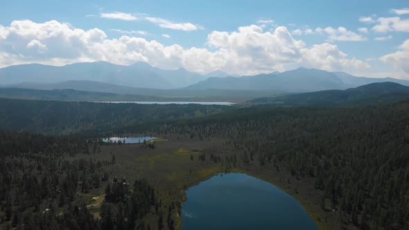 Aerial Drone Video of the Lake of Kidelyu