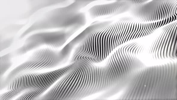 Silver Wave Background
