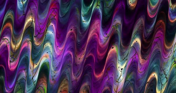 Abstract colorful wave animation. Multicolor liquid background. Beautiful gradient texture
