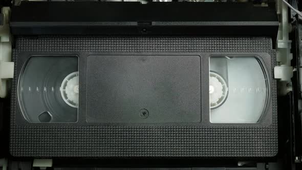 VHS Video Cassette Is Played in the VCR alt