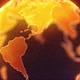 Opener Orange Earth From Particles Rotate Around its Axis - VideoHive Item for Sale