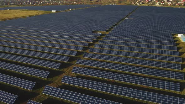 Drone Shooting Solar Panel Station alt