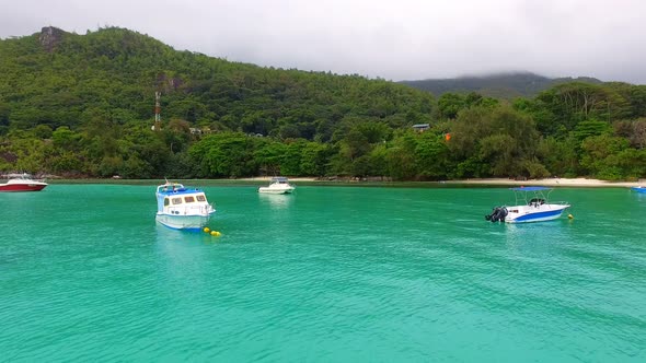Aerial View Of Boats In The Ocean 1 alt