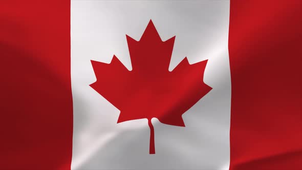 Canadian Waving Flag 4K Moving Wallpaper Background alt