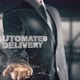 Businessman with Automated Delivery Hologram Concept - VideoHive Item for Sale