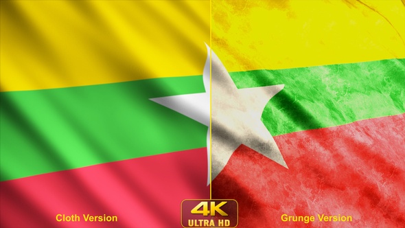 Myanmar Flags alt