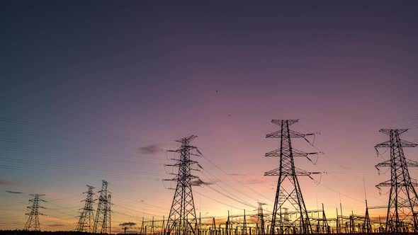 Pylons and substations alt