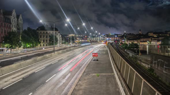 Late Night Traffic in Stockholm