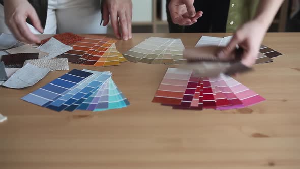 Designers Choose Best Color Samples for the Client