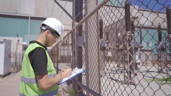 The switchyard of the Power Plant. alt