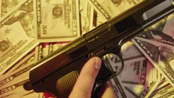 Putting Money Cash Closeup alt