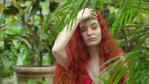 Young redhead woman alt