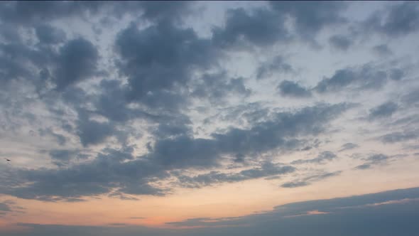 Bright Sunrise With Clouds In The Sky, Religion, Timelapse