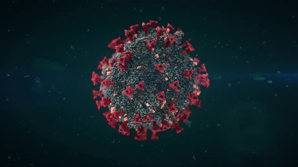 Coronavirus cell covid 19 disintegration. 