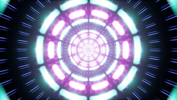 Retro Style Glowing Tunnel Effect 4K 02 alt