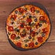 top view of making pizza on slowly rotating baking plate - stop motion animation - VideoHive Item for Sale