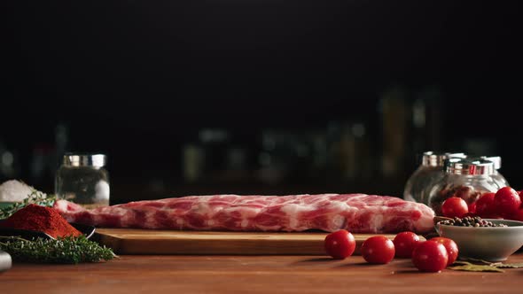 Cooking Ribs Closeup alt