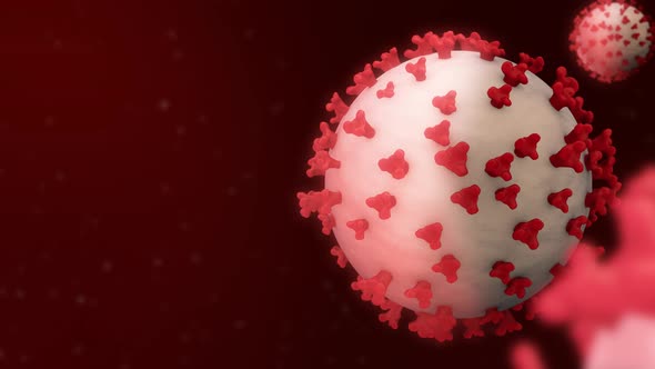 Coronavirus Background Red ( Covid-19 ) Version 2