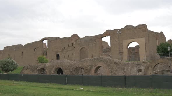 The Terme Di Caracalla ruined walls 