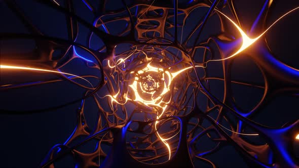 HD 3D animation. Stylish Abstract Animation. Insane Trippy Psychedelic VJ Loop