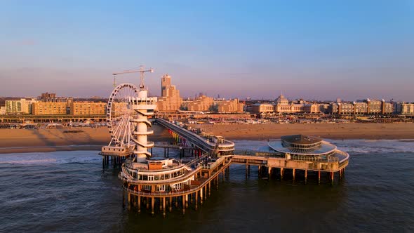 The Ferris Wheel The Pier at Scheveningen The Hague The Netherlands alt