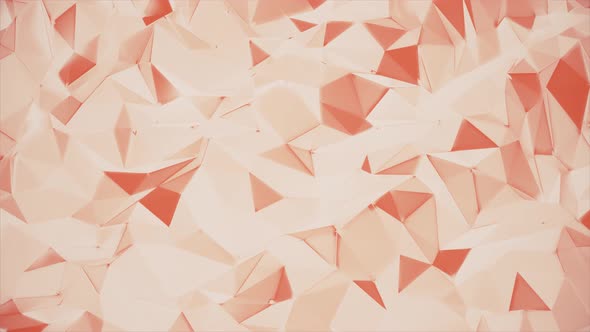 3d Low Poly Crystal Texture Red Background