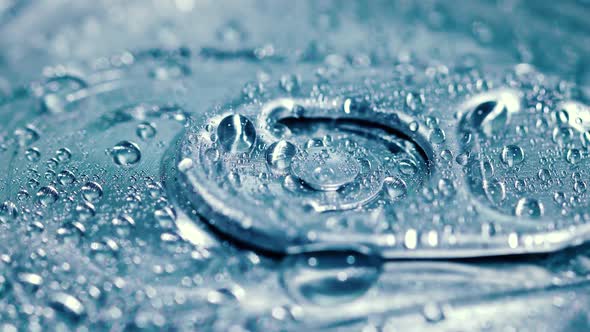 Aluminum Soda Tin Can Lid Cover of Soft Drink on Ice alt