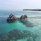 House on Stilts in the Ocean on the Coast of Zanzibar Tanzania - VideoHive Item for Sale