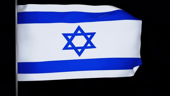 Israel Flag Animation 4k