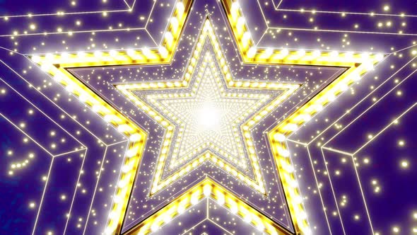 Flying In Star Stages Tunnel 02 4K alt