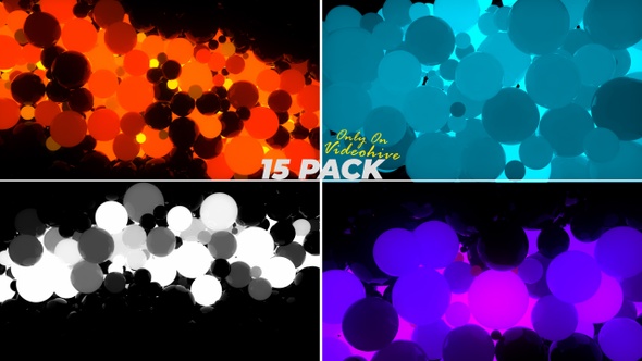 Abstract Colorful Particles Transition
