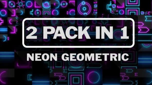 4K Neon Geometric