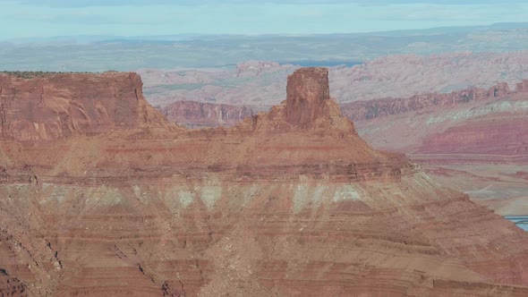 Panorama Colorado River Canyon In Deadhorse National Park From High View Point alt