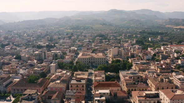Aerial view of city of Locri alt