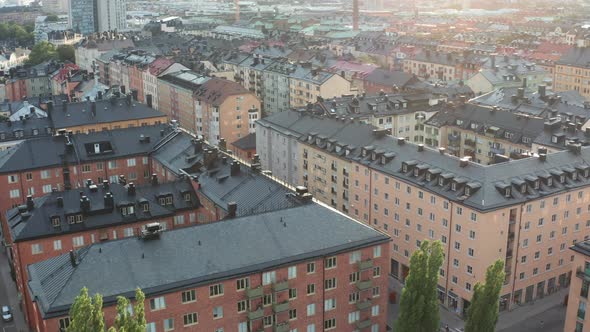 Beautiful summer evening with the sun alt