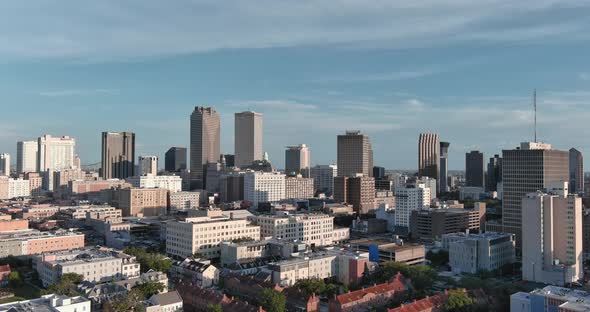 Aerial of New Orleans cityscape alt