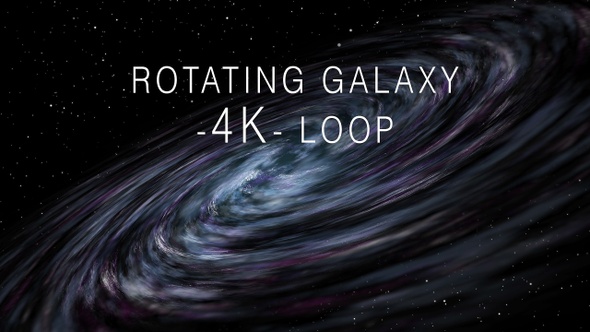 Rotating Galaxy 4K alt