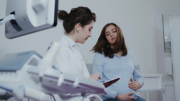 Doctor Video Footage - A Pregnant Woman Having Her Medical Check Up alt