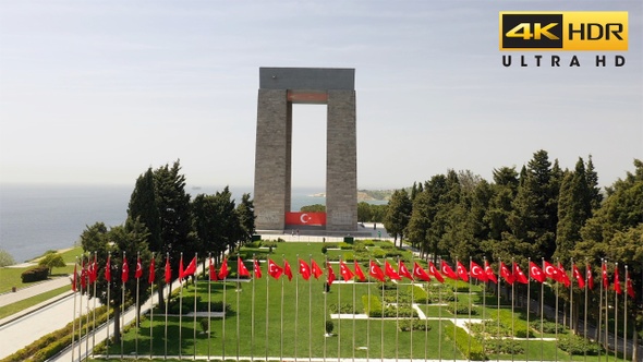 Canakkale Martyrs Memorial Panoramic View