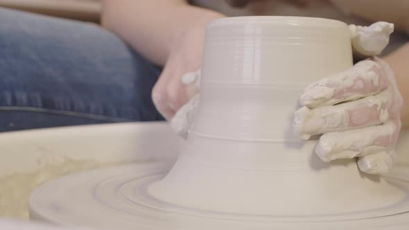 Artisan Using Potter Wheel alt