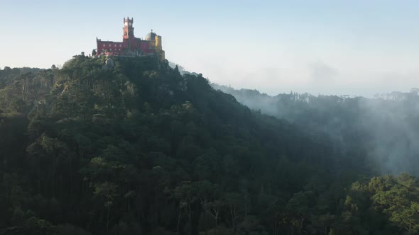 Aerial View of the Magnificent Palace Sets on a Rock Outcrop alt