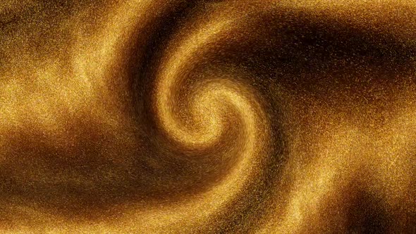 Swirly Golden Energy Particles HD