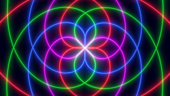 Colorful Glowing Neon Hypnotic Animated Background alt