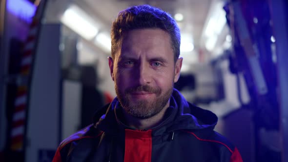 Medical Worker Looking at Camera alt